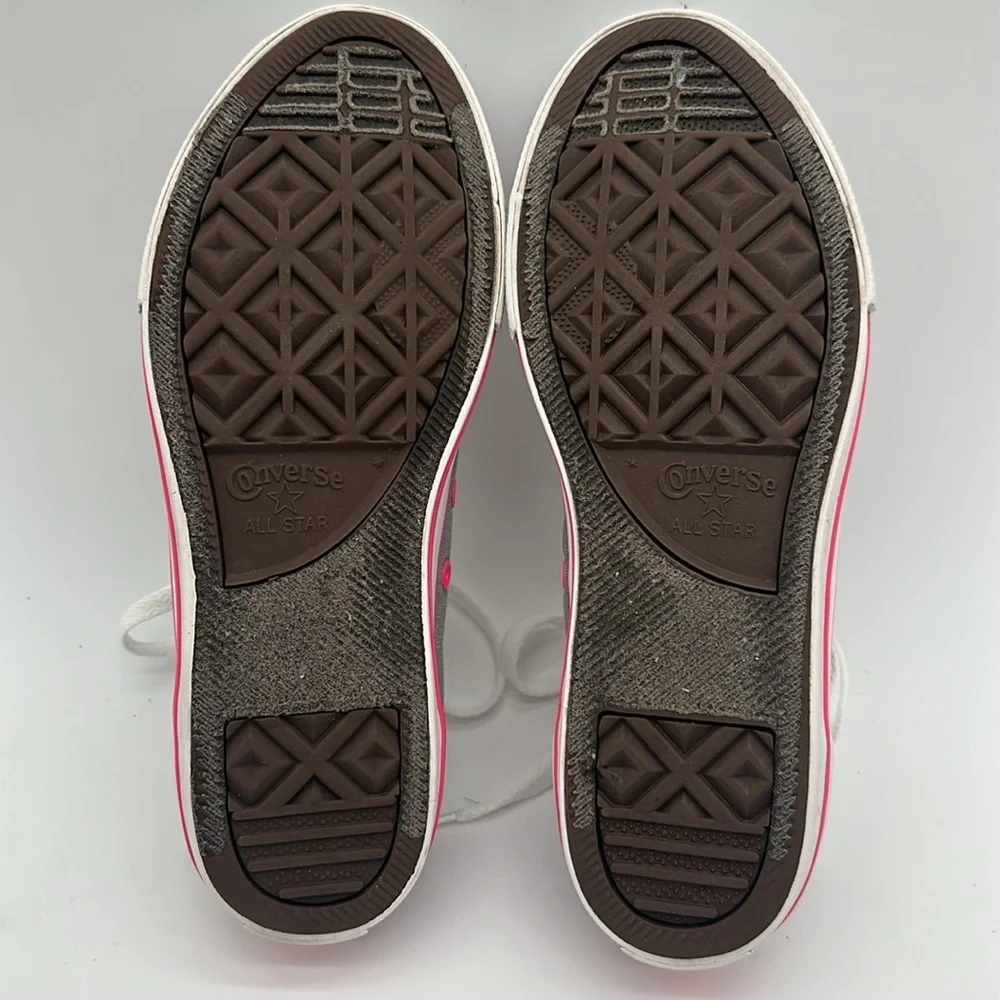 Converse All Star Chuck Taylor Girls Size 4 Double Tongue Sneaker 640578F